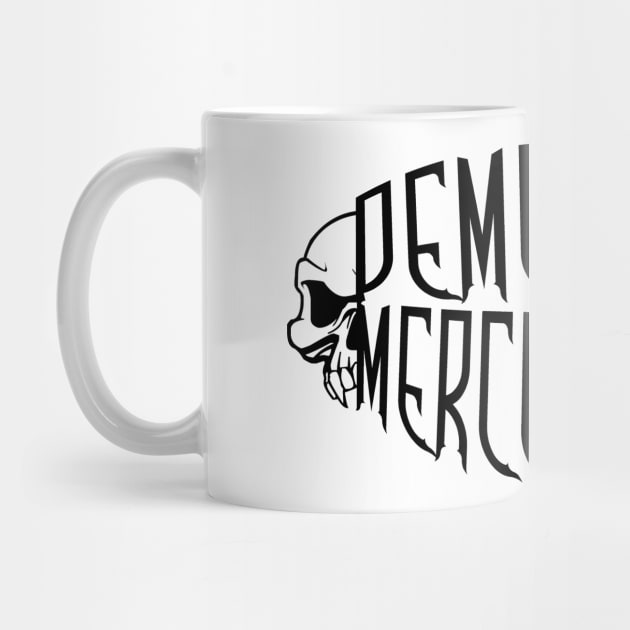 Demented Mercenaries Skull (Black Logo) by elbanditohiphop